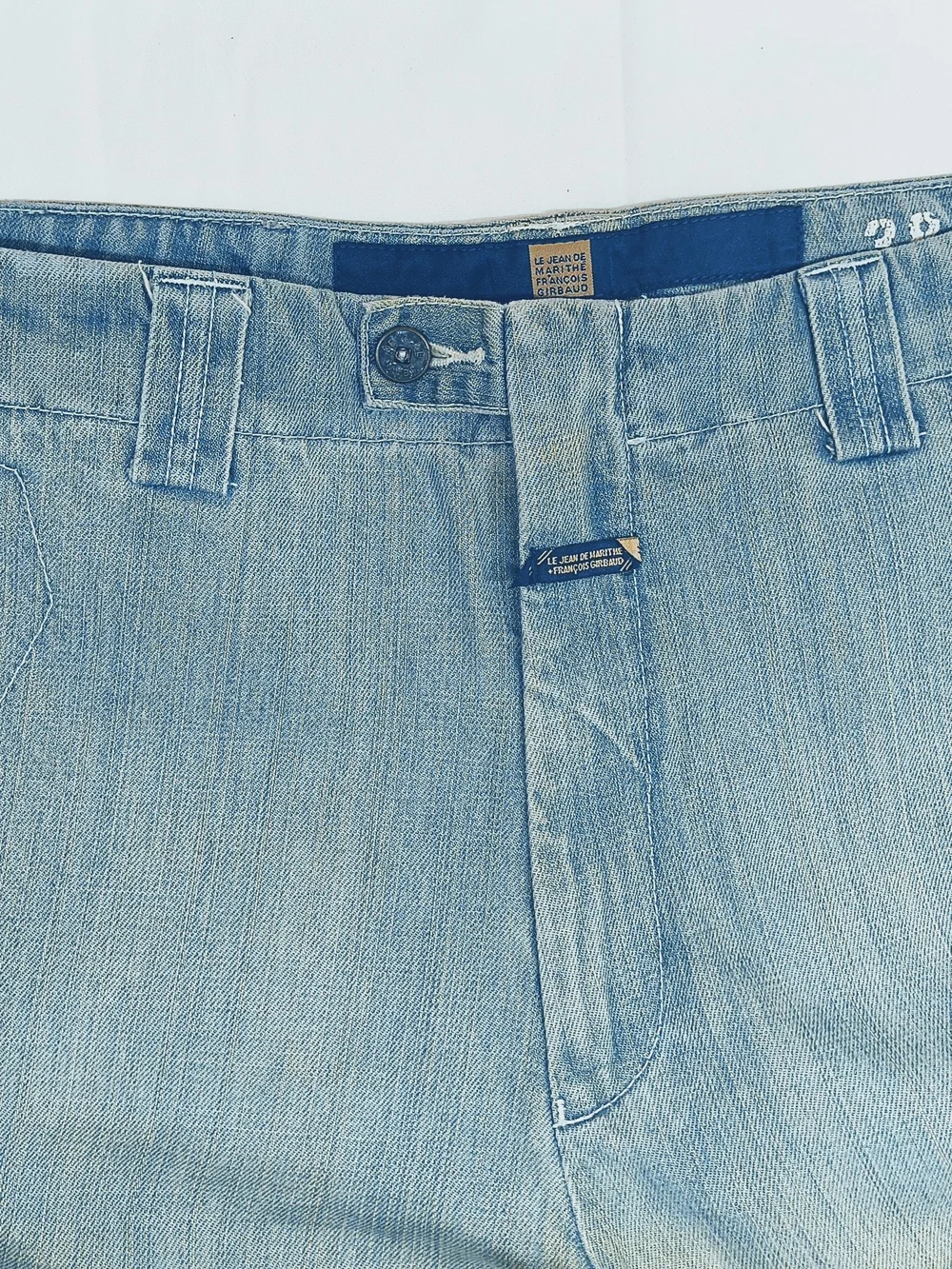 Vintage Rare Marithe Francois Girbaud Men's Denim Shuttle Tape Shorts Size 36